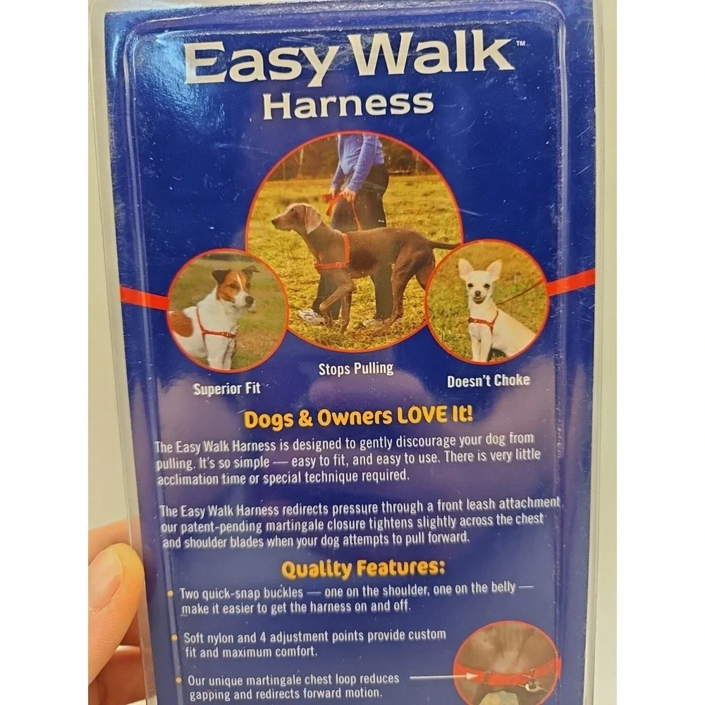 Premier Easy Walk Harness, Size‎ Large, Color Black, Used In Package